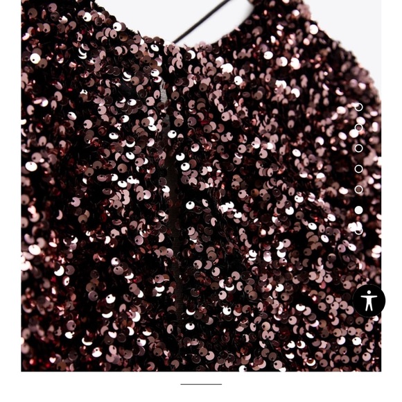 VELVET SEQUIN MINI DRESS - Picture 5 of 11